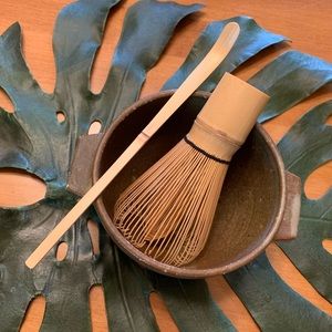 Matcha cup, whisk & scoop.